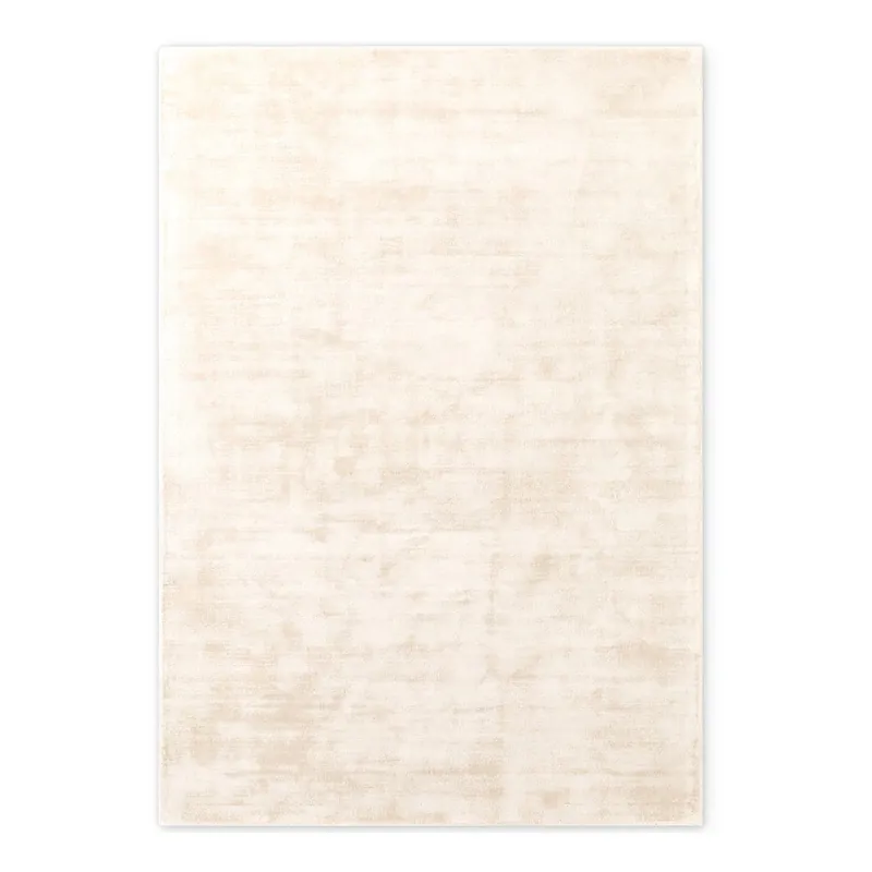 Hit cenowy Dywan z wiskozy tkany ręcznie w kolorze kości słoniowej 80x150 cm Noemi – Vikosa Bonami