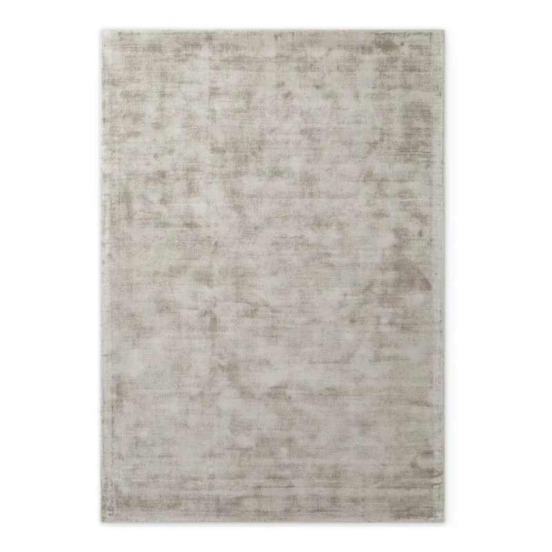 Bezpieczne zakupy Szary dywan z wiskozy tkany ręcznie 120x180 cm Noemi – Vikosa Bonami