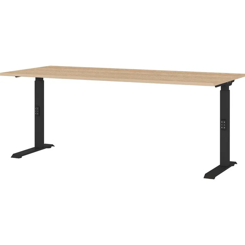 Oferta czasowa Biurko z regulowaną wysokością z blatem w dekorze dębu 80x180 cm Lissabon – Germania Bonami