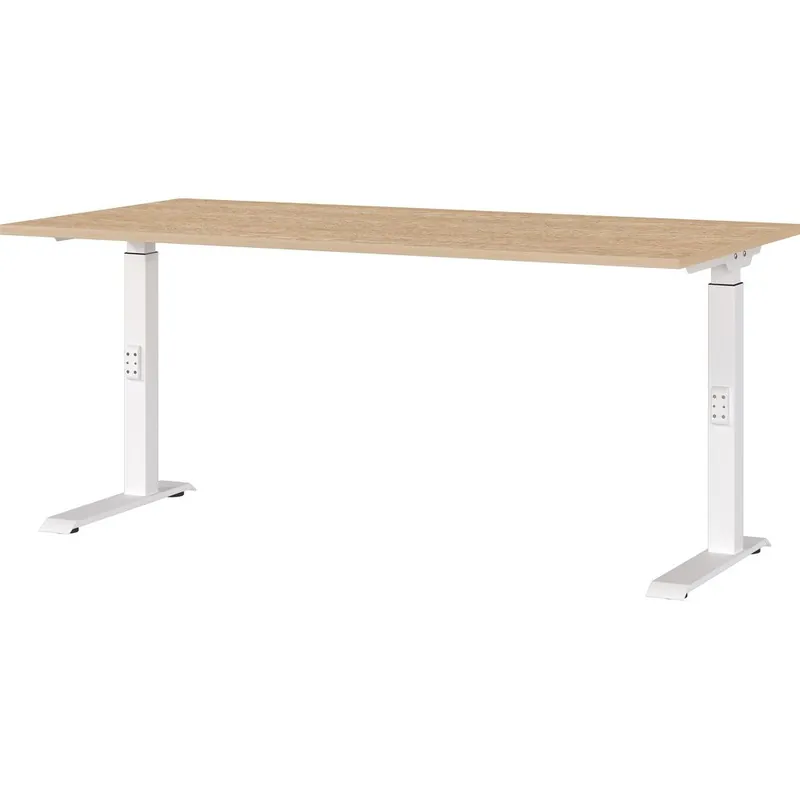 Biurko z regulowaną wysokością z blatem w dekorze dębu 80x160 cm Downey – Germania Bonami Obniżka ceny