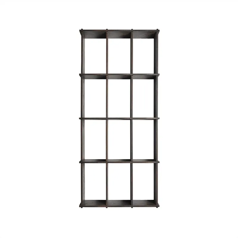 Ekspresowa dostawa Wielopoziomowa półka z litego drewna jesionowego w ciemnym naturalnym kolorze 58 cm Grid – OYOY Living Design Bonami
