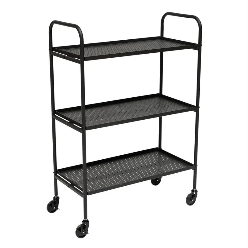 Dostępne od ręki Stalowy barek na kółkach 37,5x75 cm Maki – OYOY Living Design Bonami