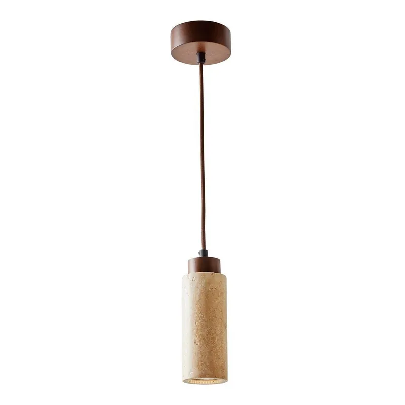 Beżowa lampa wisząca z kamiennym kloszem ø 6,5 cm Selma – Opviq lights Bonami Wyprzedaż