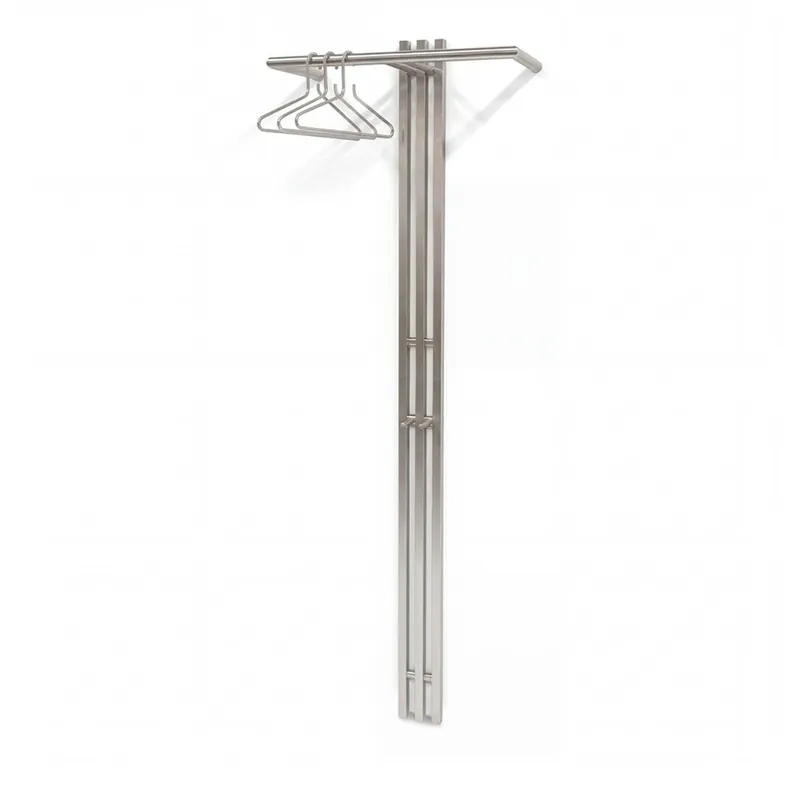 Nowy Stalowy wieszak ścienny w kolorze srebra 65 cm Senza – Spinder Design Bonami