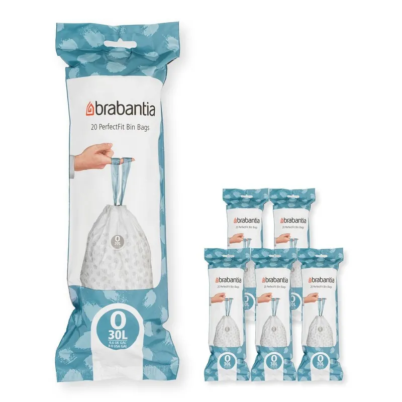 Worki na śmieci zestaw z taśmą 120 szt. 30 l PerfectFit O – Brabantia Bonami Sprawdź teraz