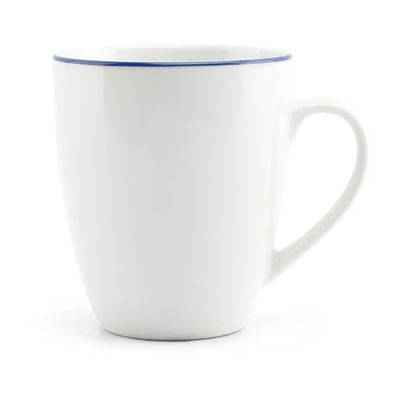 Wysoka jakość Biały porcelanowy kubek 380 ml Basic White – BonBistro Bonami