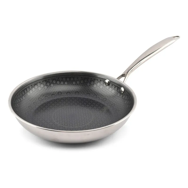 Patelnia z powłoką nieprzywierającą ze stali nierdzewnej ø 25,5 cm Fusion – BonBistro Bonami Premium