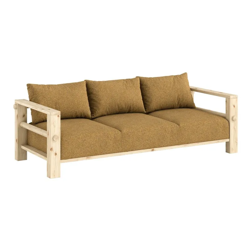 Sofa w kolorze ochry 225 cm Bare – Karup Bonami Darmowy zwrot