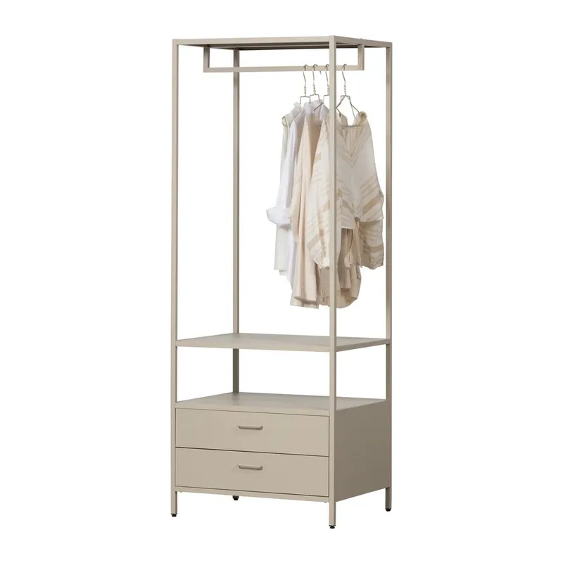 Beżowa metalowa szafa otwarta 70x185x54 cm Ferris – WOOOD Bonami Ograniczona ilość