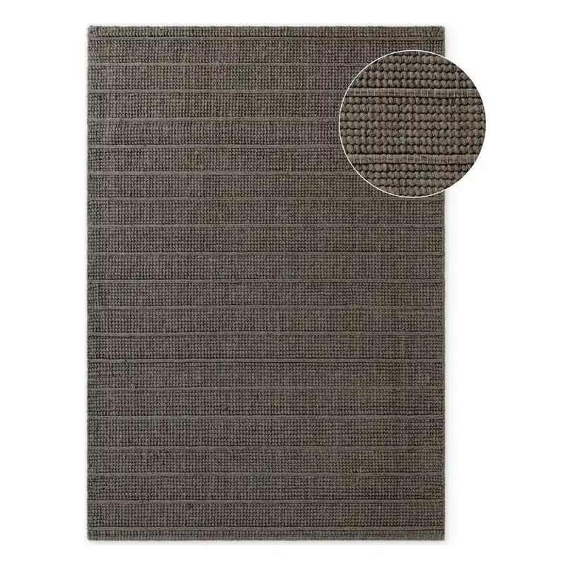 Nowy Ciemnoszary/ciemnobrązowy wełniany dywan tkany ręcznie 120x170 cm Camden Parker – Ted Baker Bonami