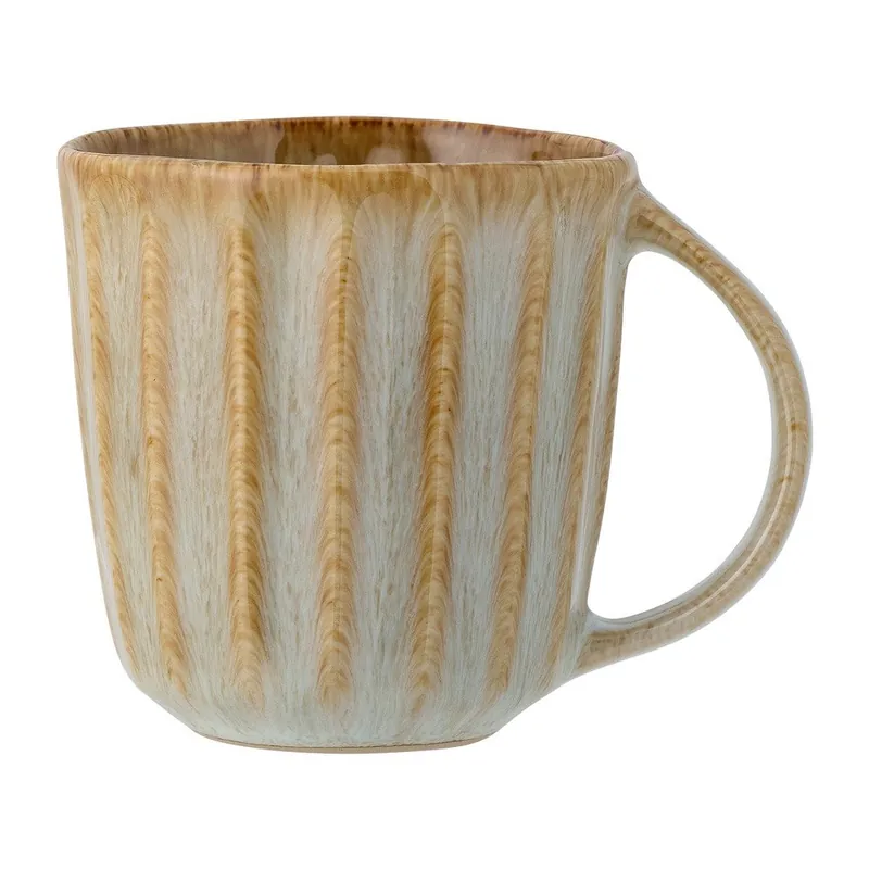 Beżowy kamionkowy kubek do latte 350 ml Fleur – Bloomingville Bonami Do wyczerpania zapasów