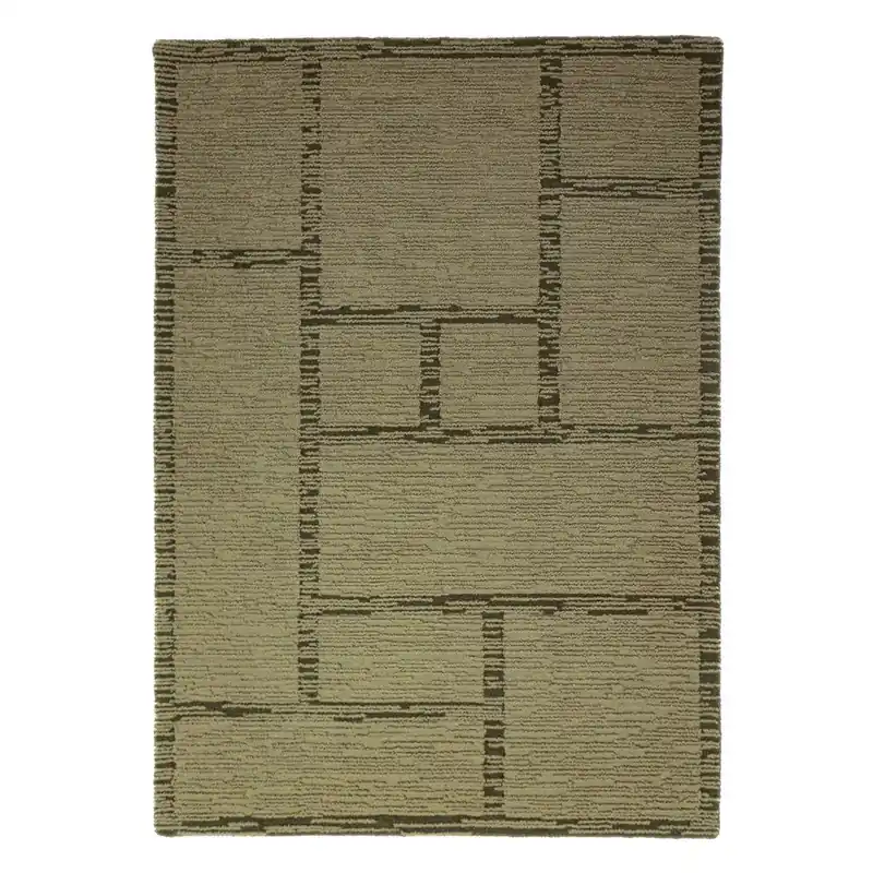 Ostatnia szansa Zielony wełniany dywan tkany ręcznie 160x230 cm Harris Modula Wool – Flair Rugs Bonami