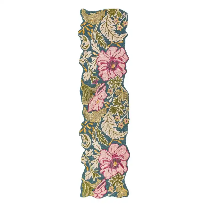 Ostatnie sztuki Wełniany chodnik tkany ręcznie 60x230 cm Daphne Shaped Floral – Flair Rugs Bonami