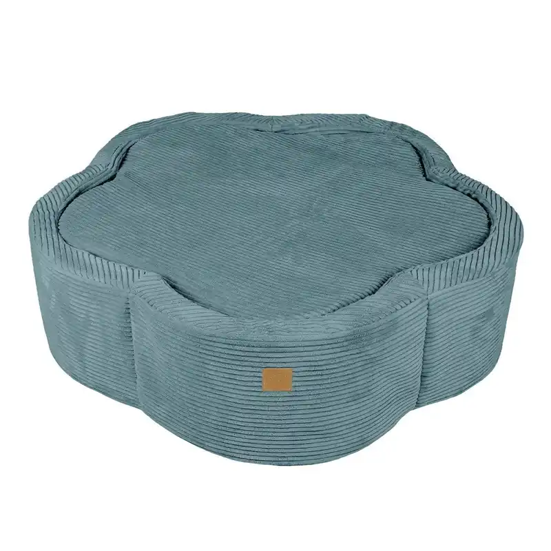 Turkusowy sztruksowy basen z kulkami ø 90 cm wysokość 30 cm – Meowbaby Bonami Oferta czasowa