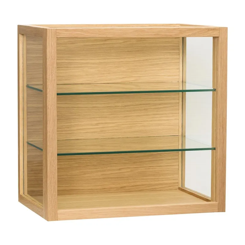 Hit cenowy Witryna w dekorze dębu wisząca w naturalnym kolorze 40x40x27 cm Poetic – Hübsch Bonami