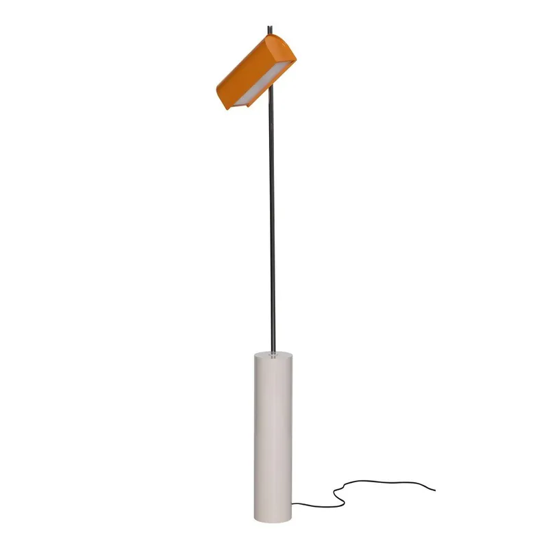 Najlepsza cena Pomarańczowa lampa stojąca LED ze ściemniaczem (wysokość 160 cm) Reflector – Hübsch Bonami