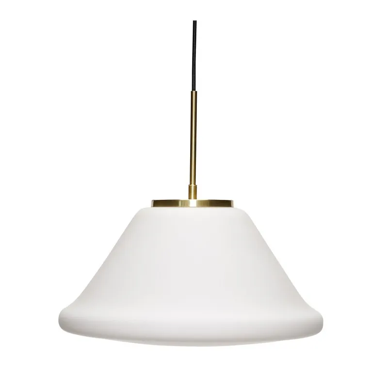 Biała lampa wisząca ze ściemniaczem ø 40 cm Muse – Hübsch Bonami Okazja