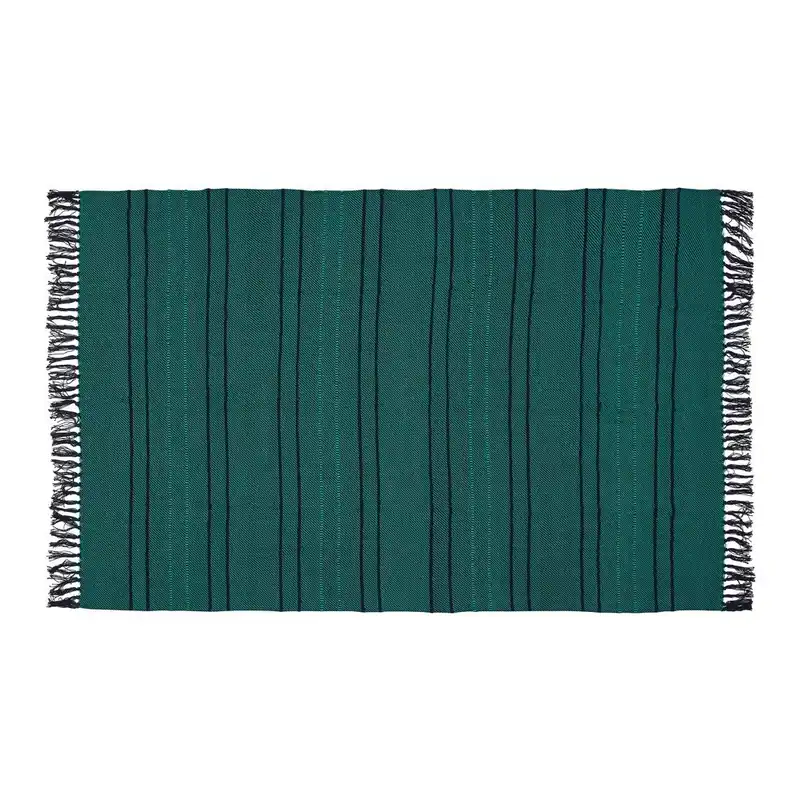 Zniżka Zielony bawełniany koc 140x200 cm Tap – Hübsch Bonami