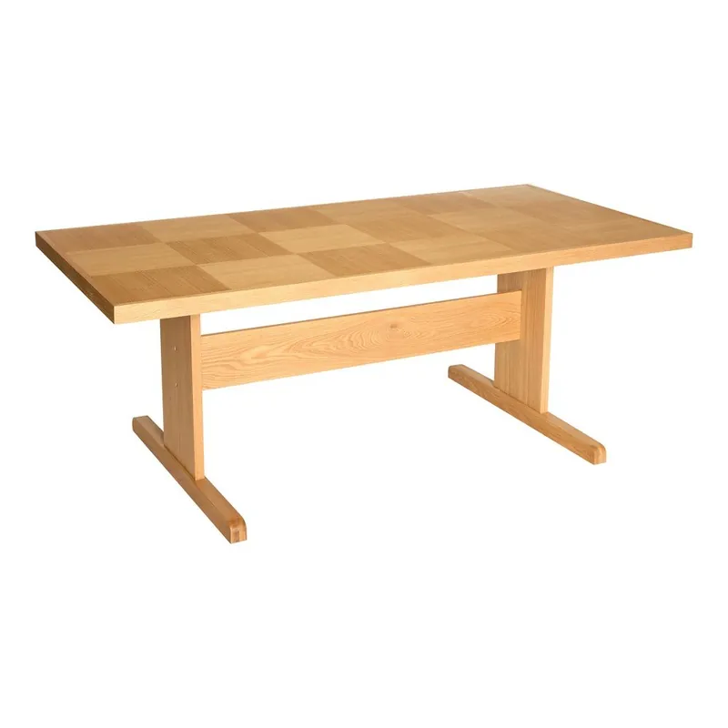 Stół w dekorze dębu 95x195 cm Skak – Hübsch Bonami Popularny