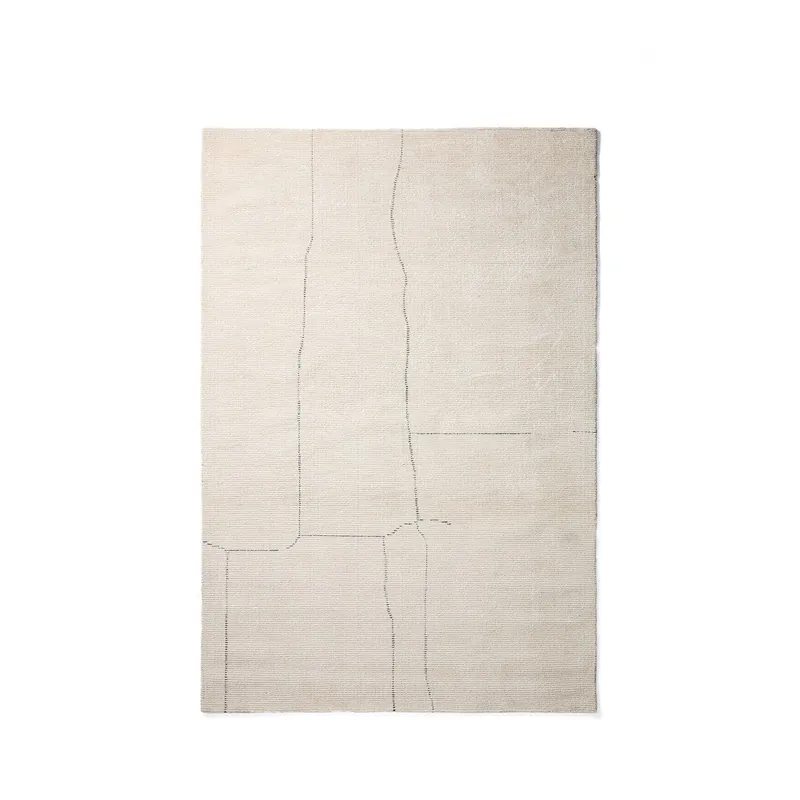 Najlepsza cena Kremowy dywan z mieszanki bawełny tkany ręcznie 230x160 cm Lisdan – Kave Home Bonami