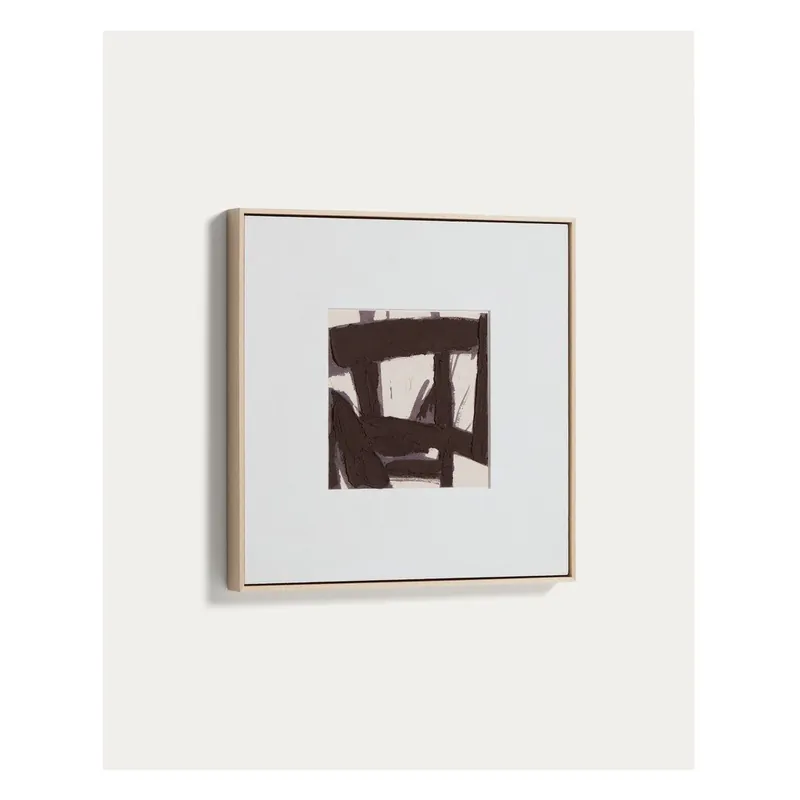 Ręcznie malowany obraz z ramą w zestawie/na płótnie 60x60 cm Arilan – Kave Home Bonami Bezpieczne zakupy