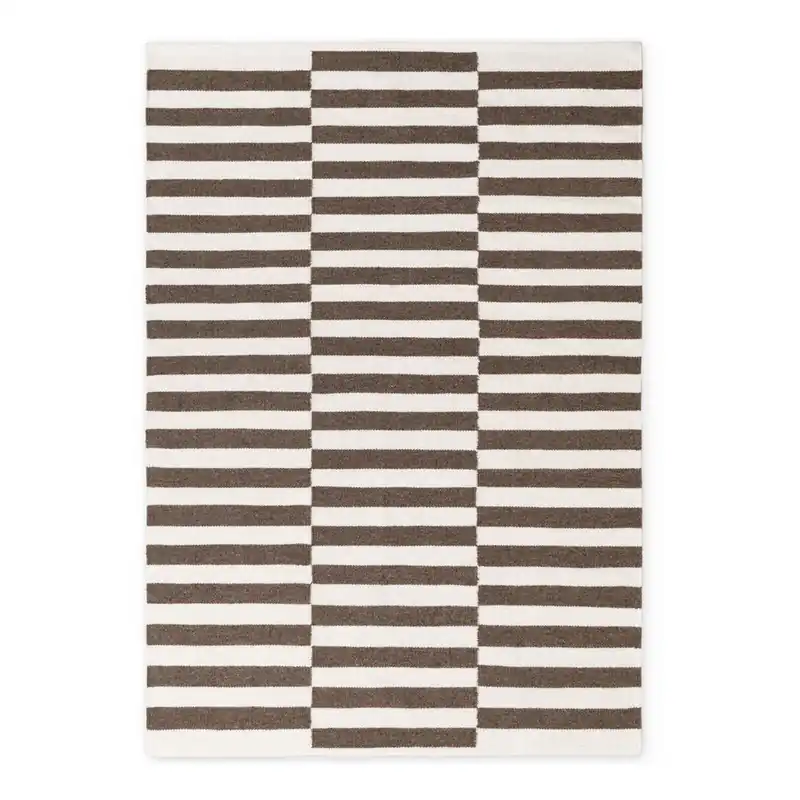 Hit cenowy Biały/brązowy wełniany dywan dwustronny/tkany ręcznie 160x230 cm Vika – Hanse Home Bonami