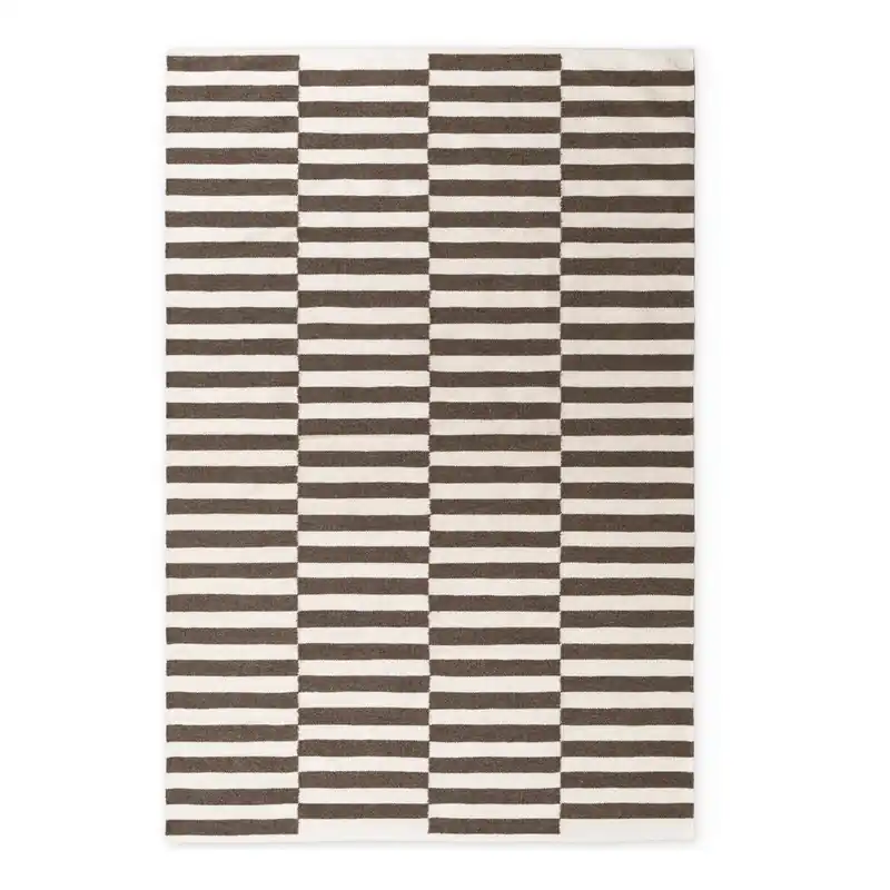 Biały/brązowy wełniany dywan dwustronny/tkany ręcznie 200x300 cm Vika – Hanse Home Bonami Super okazja