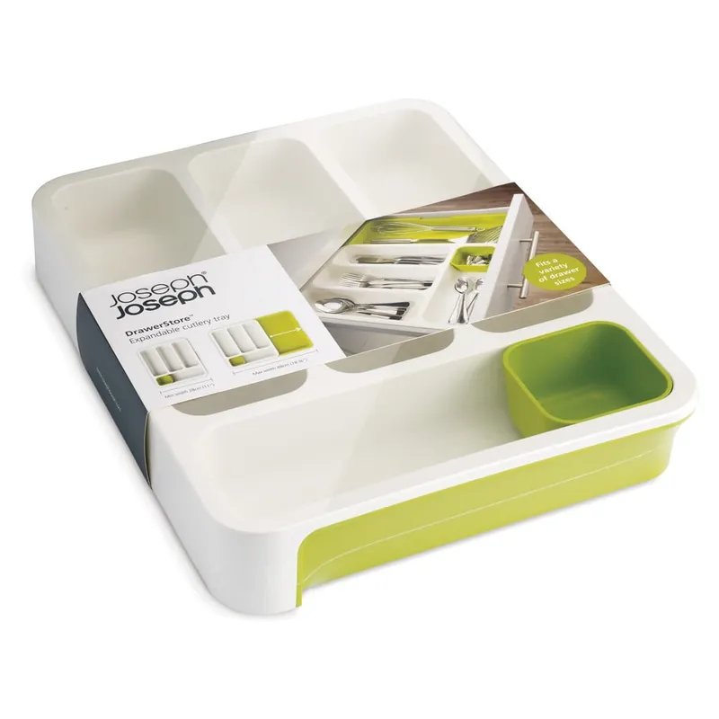 Biało-zielony wkład na sztućce do szuflady Joseph Joseph Drawer Store Cutlery Bonami Tylko dziś