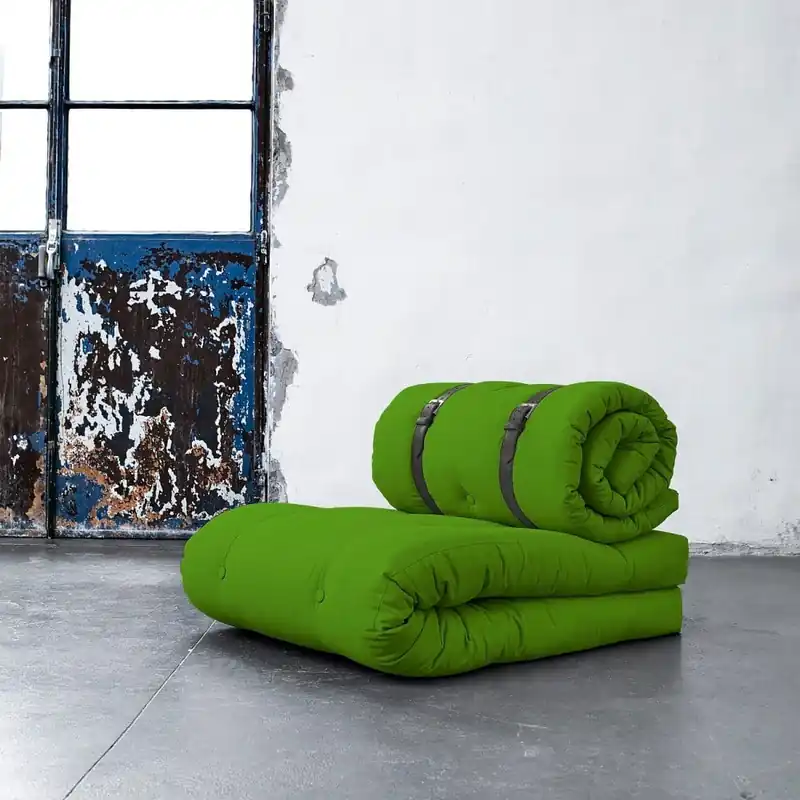 Premium Fotel rozkładany Karup Buckle Up Lime Bonami