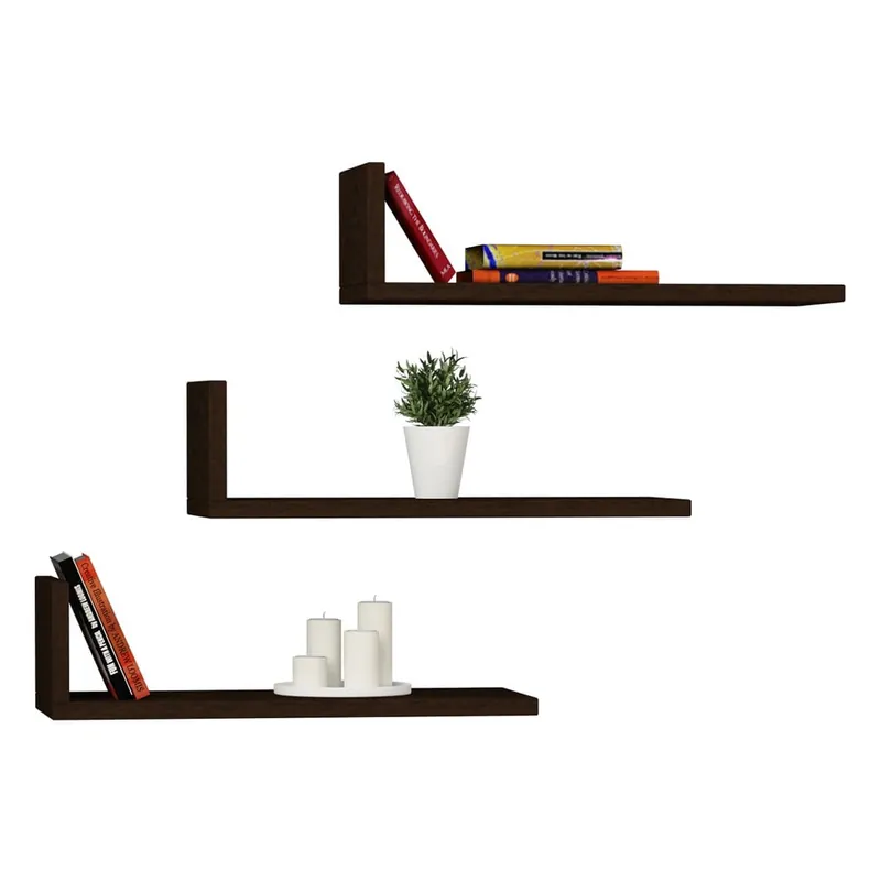 Półka L Model, wenge Bonami Oferta limitowana