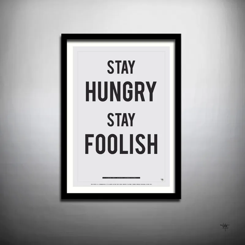 Plakat Stay Hungry Stay Foolish, 70x50 cm Bonami Tani