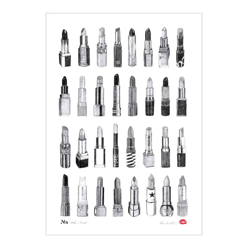 Plakat Steal a Kiss Lipstick Bonami Łatwy zwrot