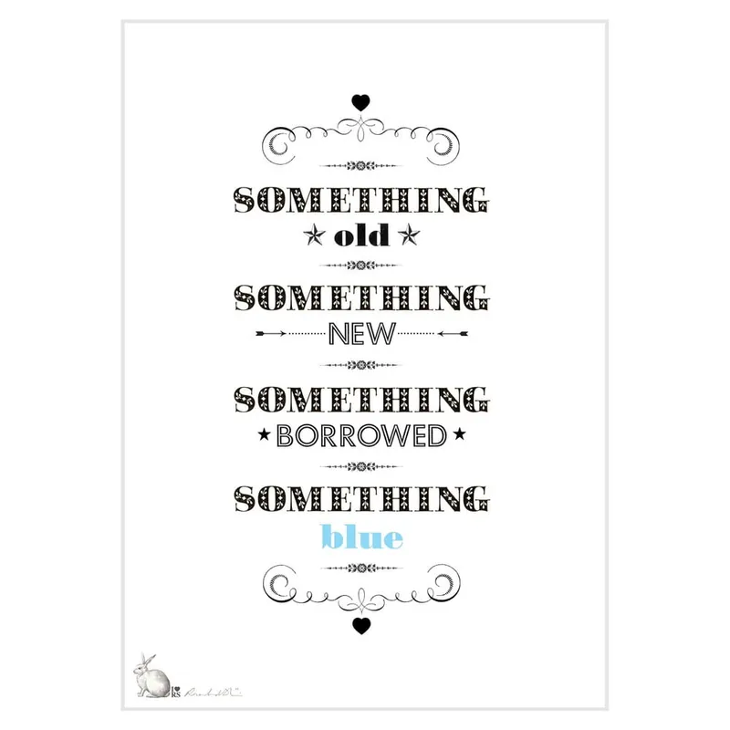 Plakat Something Old, New, Borrowed, Blue Bonami Ostatnie sztuki