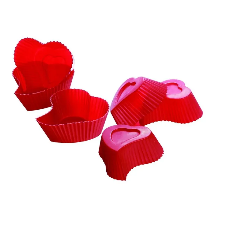 Silikonowe foremki Heart, 6 szt. Bonami Ostatnia szansa