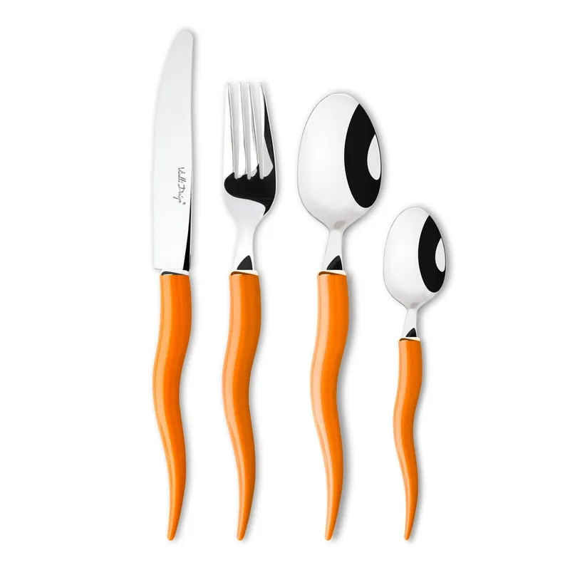 Zestaw sztućców Tullio Orange, 24 szt. Bonami Nie przegap