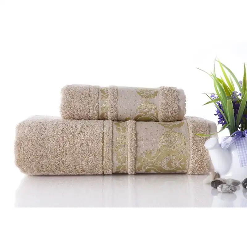 Zestaw 2 ręczników Antik Gold Beige, 70x140 i 50x90 cm Bonami Kup teraz