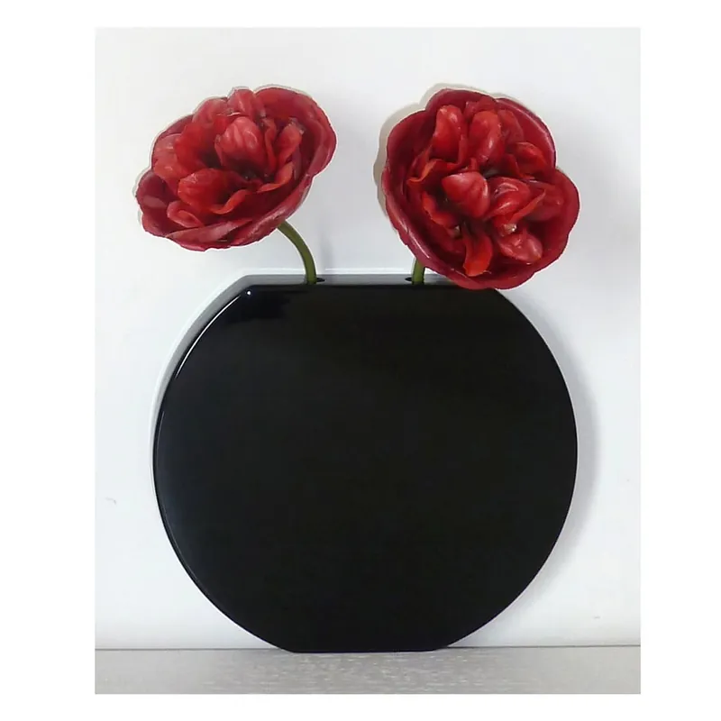 Taniej Wazon ścienny Vanity Round Black Bonami