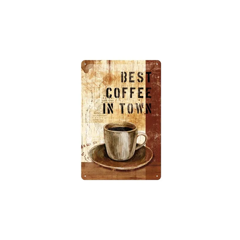Blaszana tablica Best Coffee in Town, 20x30 cm Bonami Zamów dziś