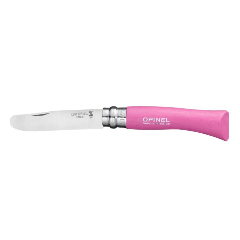Wyjątkowa oferta Dziecięcy składany nóż z różową rękojeścią Opinel N°07 My First Bonami