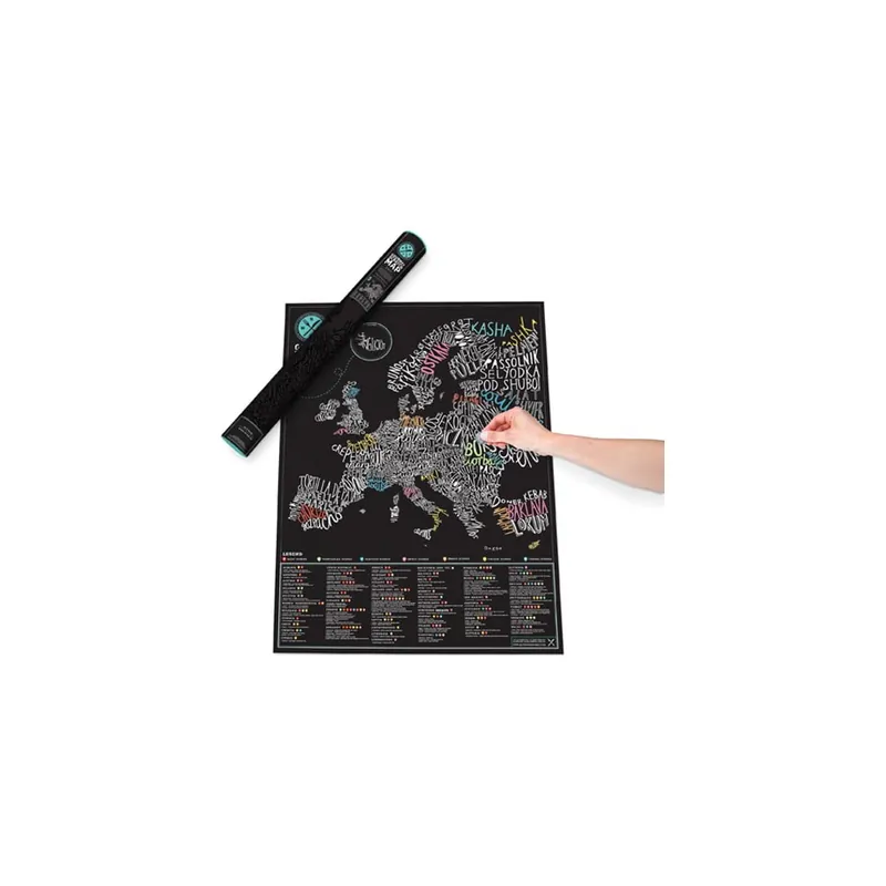 Oferta limitowana Mapa/zdrapka smakosza po Europie Luckies of London Bonami