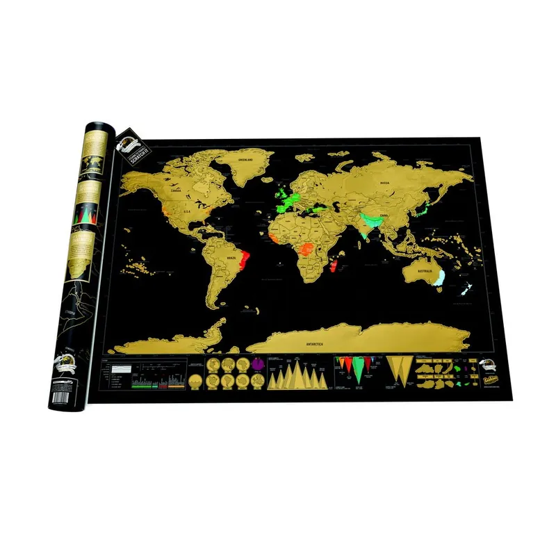 Nowy Mapa/zdrapka świata Luckies of London Deluxe Edition Bonami
