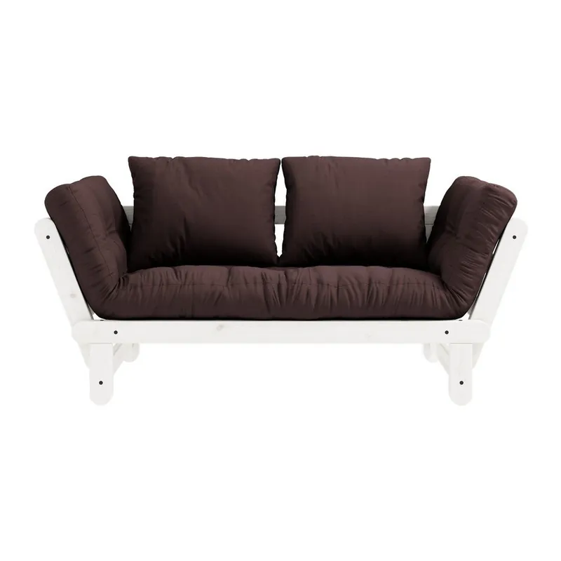 Sofa rozkładana Karup Design Beat White/Brown Bonami Sprawdź teraz
