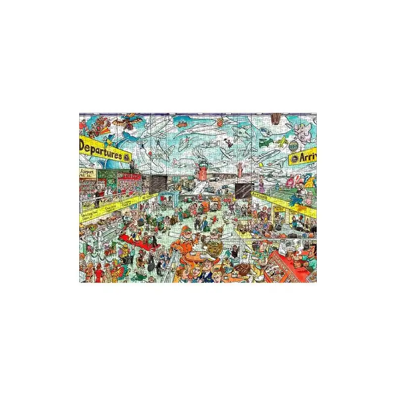 Oferta limitowana Dwustronne puzzle Lotnisko i słonie Bonami