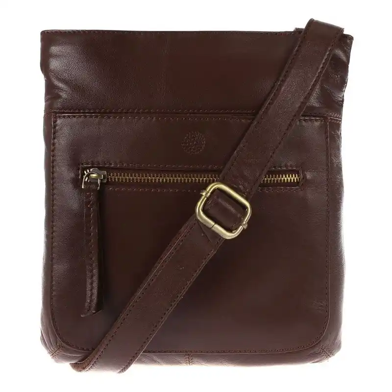 Ostatnie sztuki Damska torebka skórzana Azaria Cognac Cross-Body Bonami