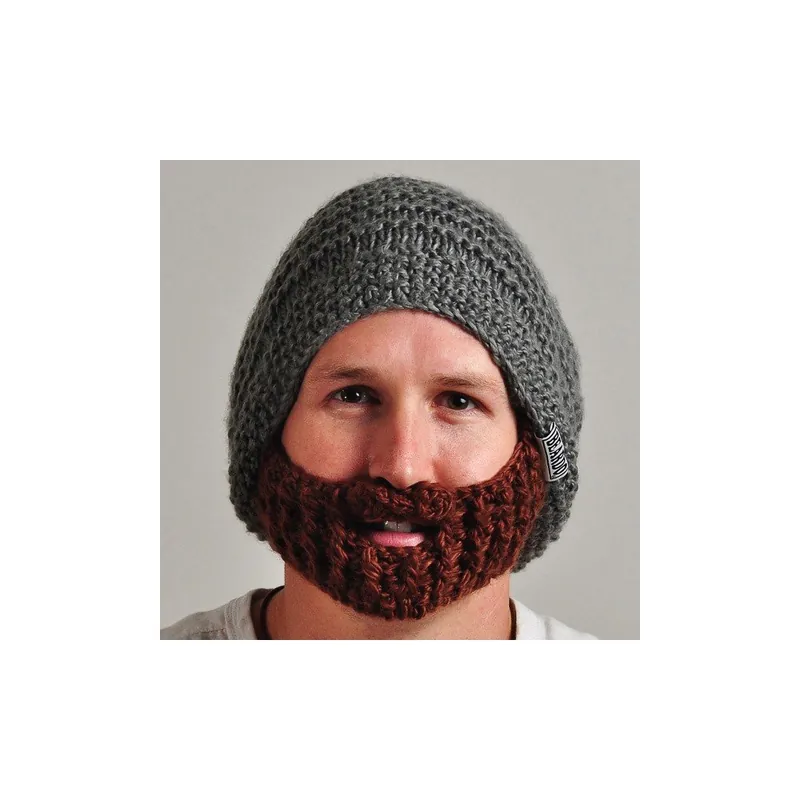 Czapka Beardo Original z odpinaną brodą, szara Bonami Bezpieczna płatność