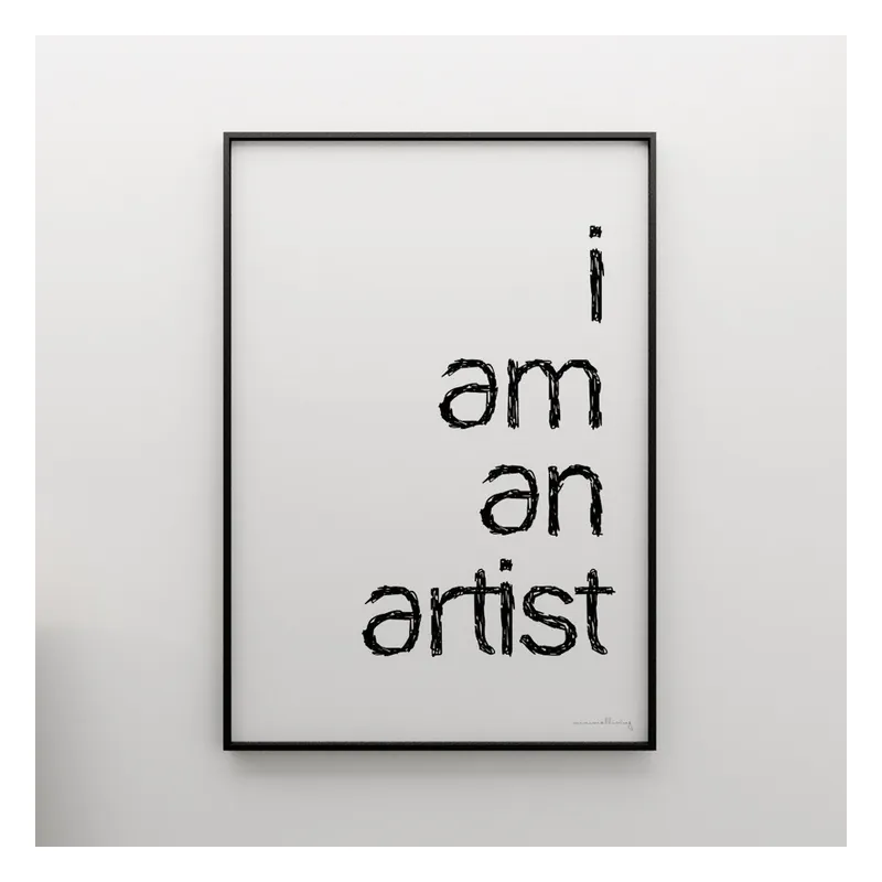 Plakat I am an artist, 100x70 cm Bonami Kup teraz
