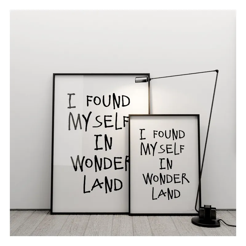 Plakat I found myself in wonderland, 50x70 cm Bonami Bezpieczne zakupy