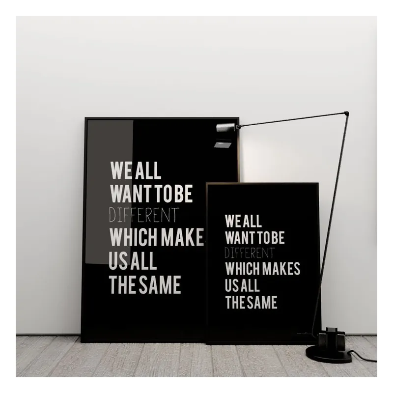 Plakat We all want to be different, 50x70 cm Bonami Kup online
