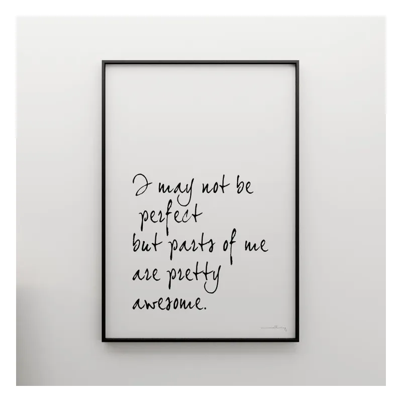 Do wyczerpania zapasów Plakat I may not be perfect, 100x70 cm Bonami