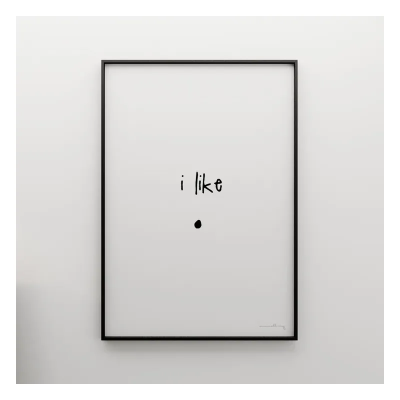 Wyjątkowa oferta Plakat I like, 100x70 cm Bonami